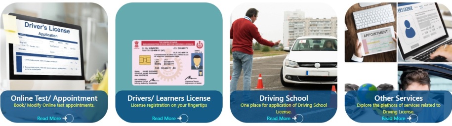 Sarathi Parivahan Sewa - Driving Licence (DL) आवेदन, स्टेटस चेक 1 Sarathi Parivahan Sewa