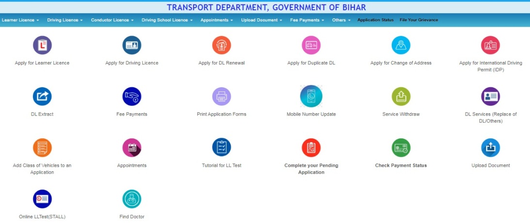 Sarathi Parivahan Sewa - Driving Licence (DL) आवेदन, स्टेटस चेक 3 Vahan Parivahan